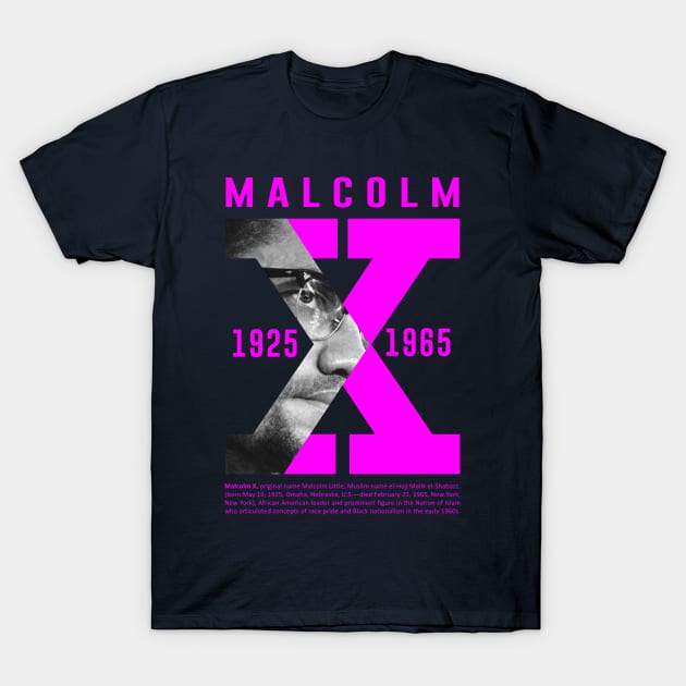 malcolm X black lives matter T-Shirt by ZUNAIRA